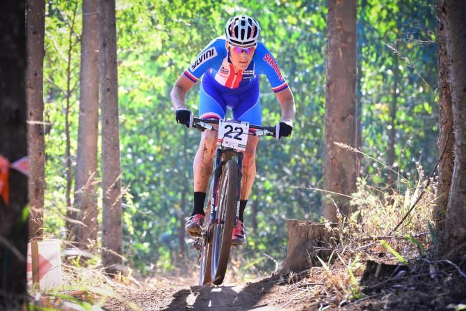 Courtesy of a dominant final third Czech Republic star Jaroslav Kulhavy was able to avoid any late charge from the rest of the field as he powered his way to his maiden UCI MTB Marathon World Championship title at the Cascades MTB Park on Sunday