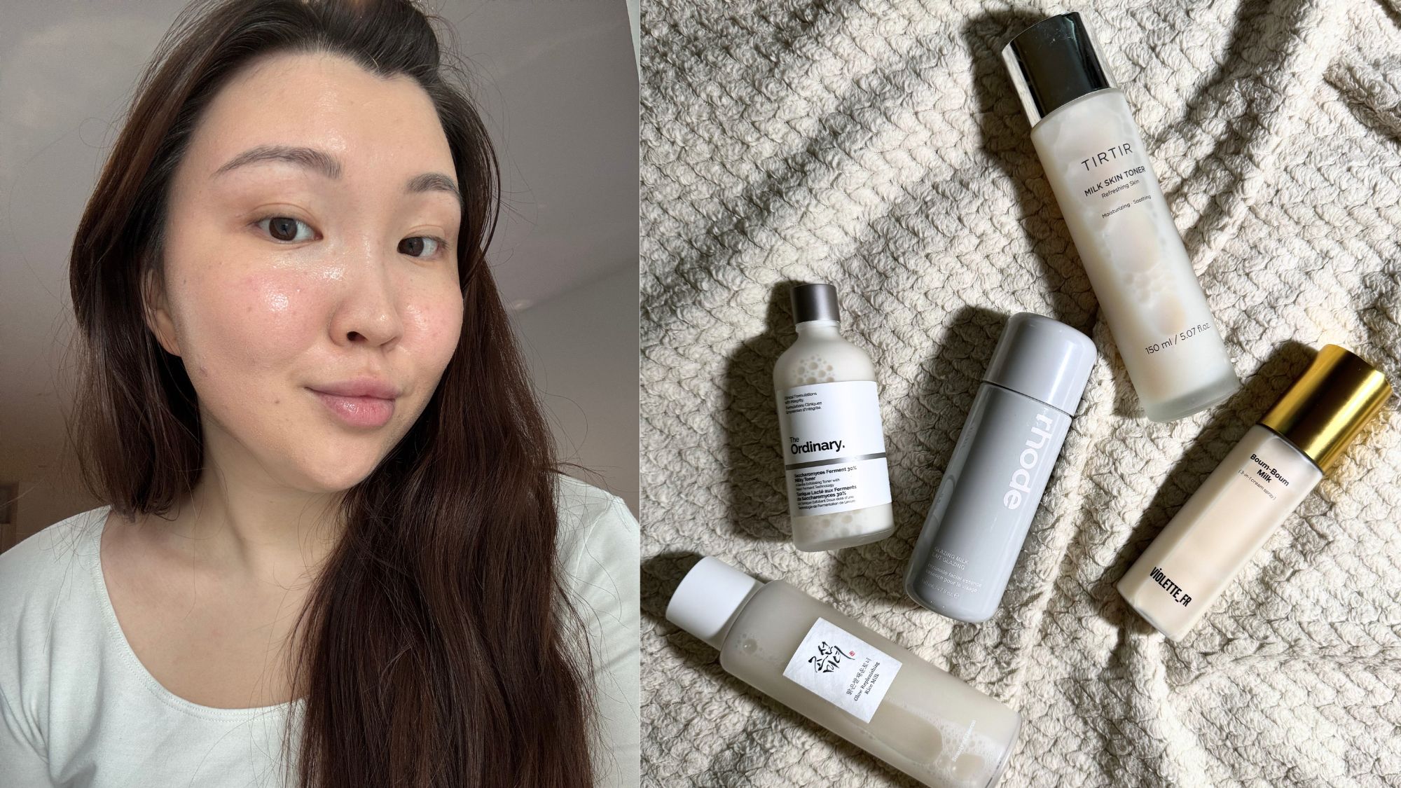 Denise Primbet testing the best milky toners