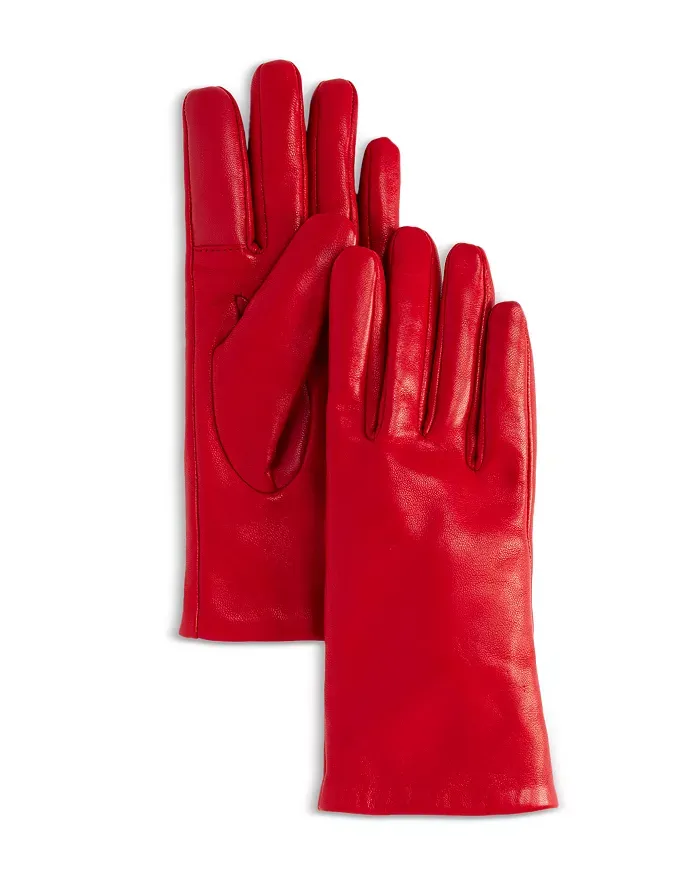 Bloomingdale's, Cashmere Lined Leather Tech Gloves