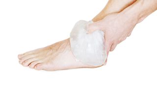 ice pack on ankle