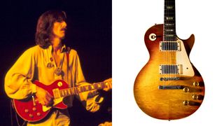 George Harrison and a 1958 Gibson Les Paul
