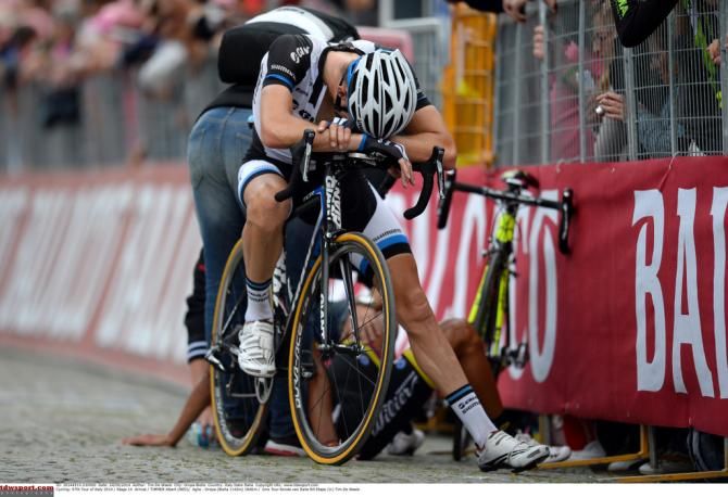 Albert Timmer (Giant-Shimano) is shattered