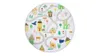Winthome Baby Play Mat Round Non-Slip Cotton Gym Play Mat