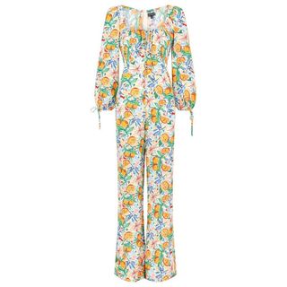 COCO FENNELL FRUIT LOREN PRINT VISCOSE CREPE JUMPSUIT