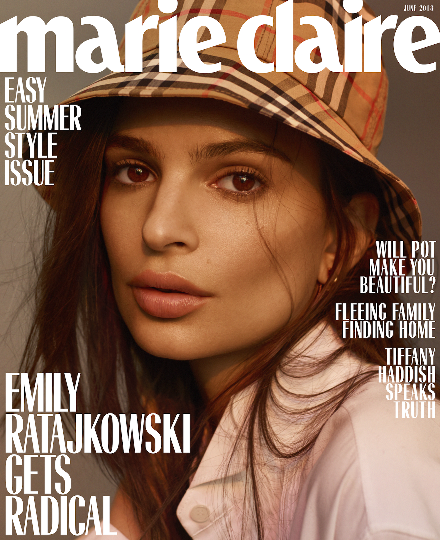 Magazine, Beauty, Album cover, Publication, Font, Smile, Brown hair, Media, Photo caption,