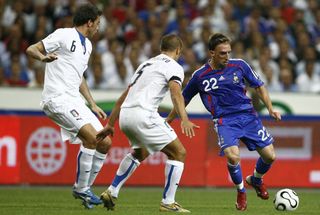 Franck Ribery in action for France against Italy in 2008.