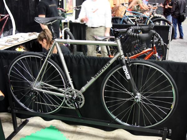 Steve Hampsten (Andy's brother) built this S&amp;S titanium road bike for California-based cycling journalist Bruce Hildenbrand.