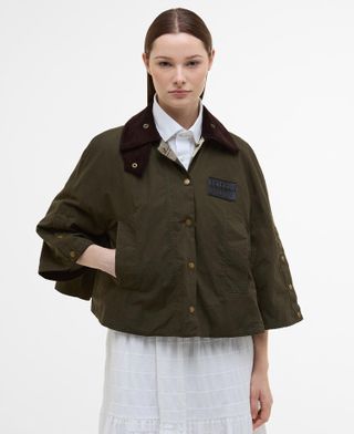 Barbour X Erdem Reversible Clover Showerproof Trapeze Jacket