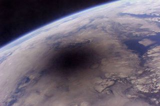 Total Solar Eclipse from Space