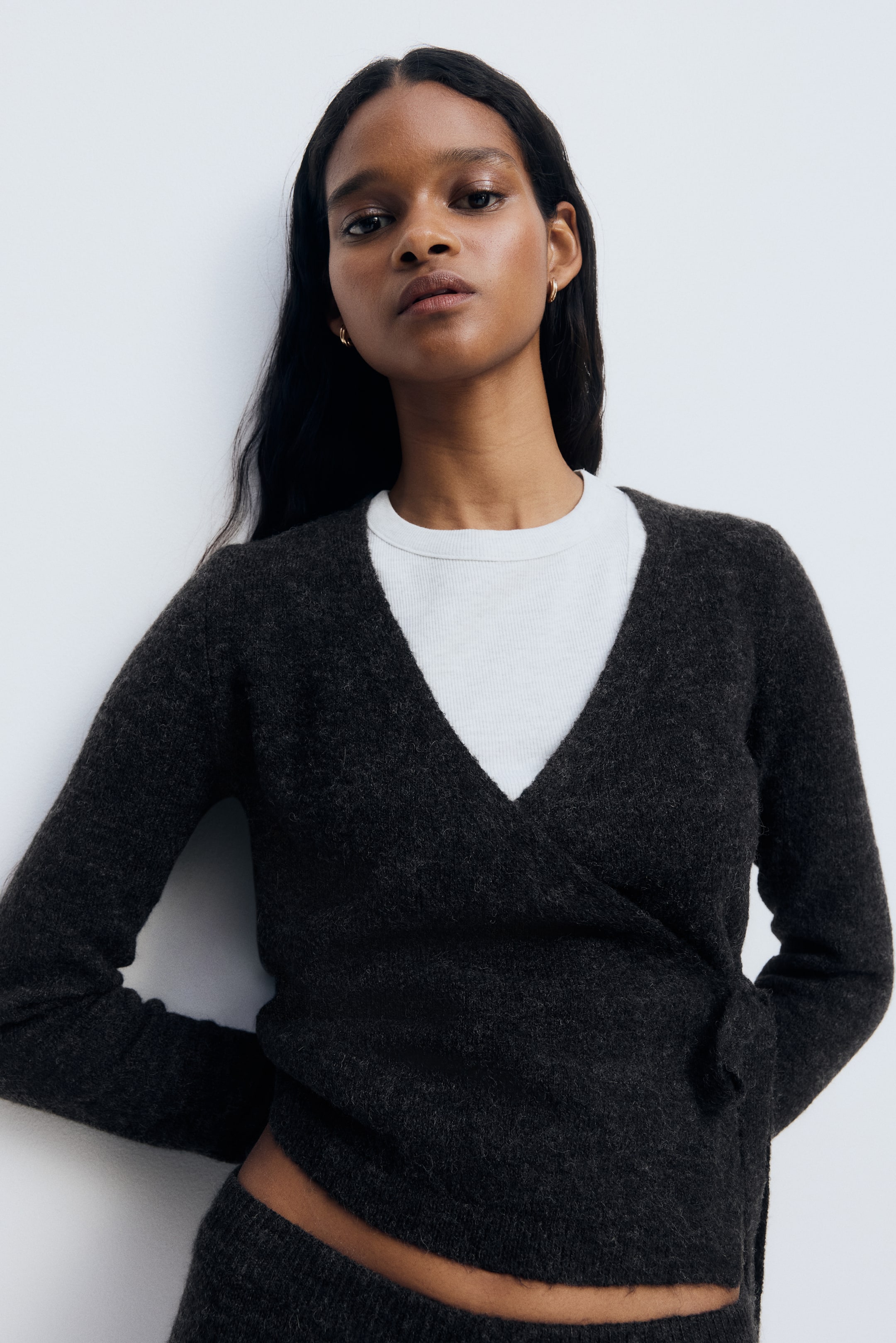 Wrap Cardigan - Light Pink