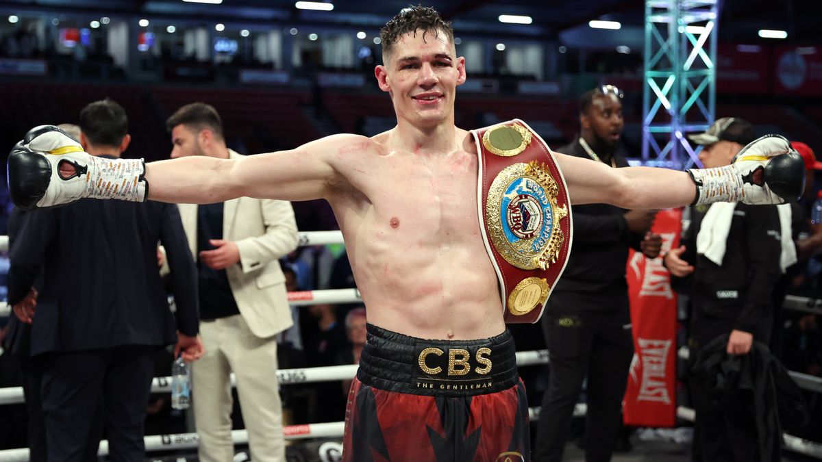 Chris Billam-Smith with the WBO cruiserweight belt