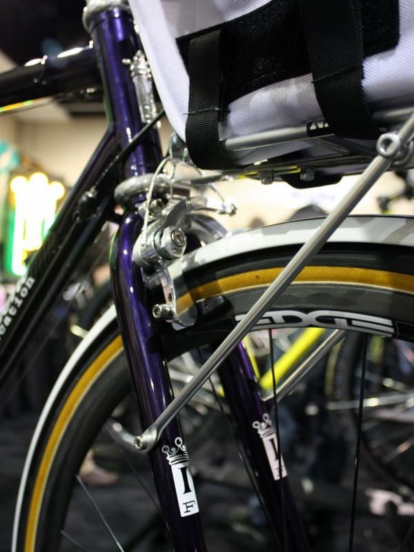 Center-pull Mafac-type brakes were also a popular item at this year's NAHBS.