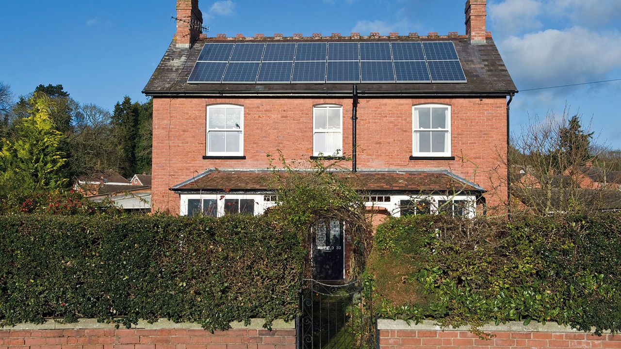 House with solar panels