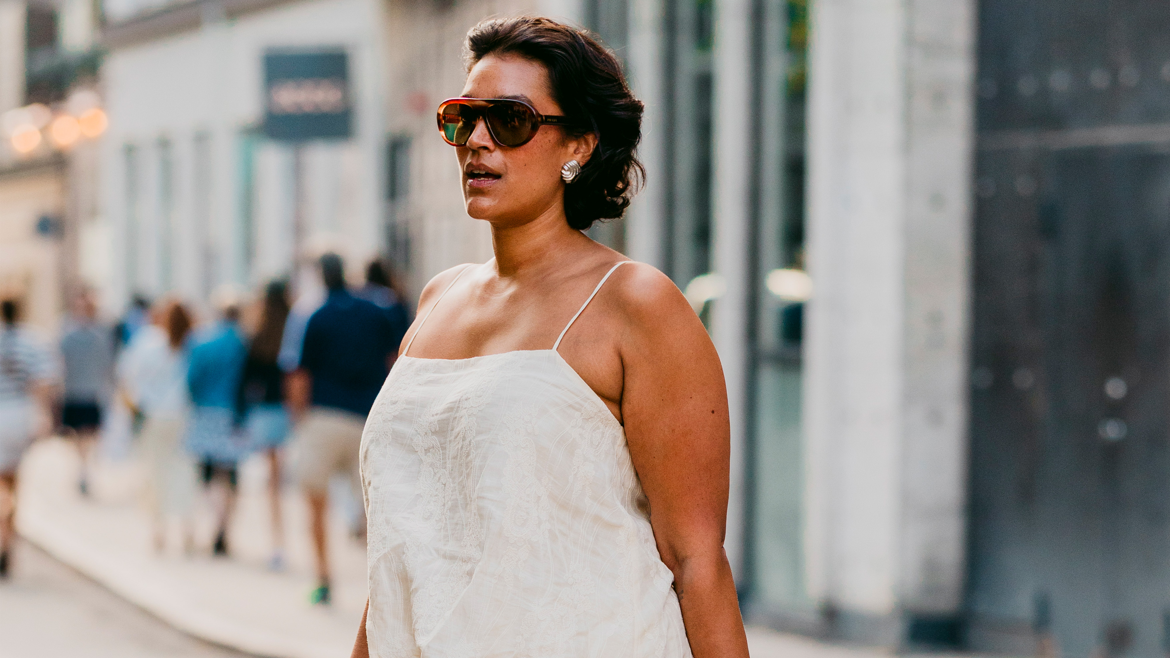Jennifer Atilemile attending Copenhagen Fashion Week.