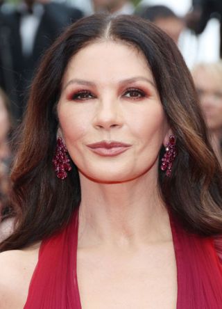 Catherine Zeta-Jones attends the "Jeanne du Barry" Screening & opening ceremony red carpet at the 76th annual Cannes film festival at Palais des Festivals on May 16, 2023 in Cannes, France.