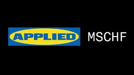 Applied MSCHF with 'applied' in the style of the IKEA logo