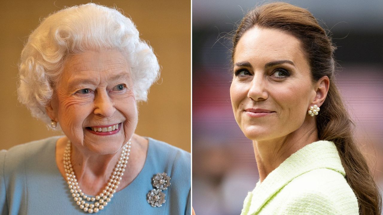 Queen Elizabeth&#039;s signature make-up trick explained. Seen here are Queen Elizabeth and the Princess of Wales on different occasions