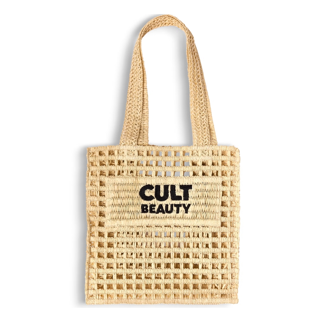 Cult Beauty Small Raffia-Style Tote Bag