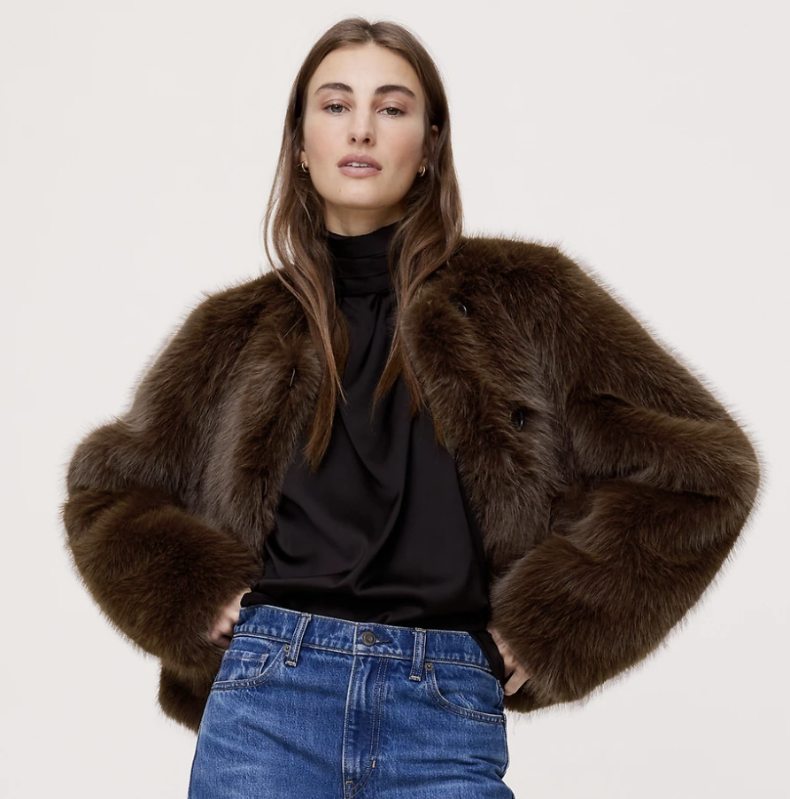 Banana Republic, Faux Fur Jacket
