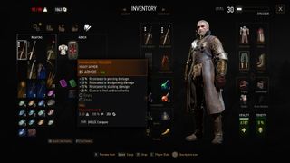 Levels and upgrading Witcher 3 armor