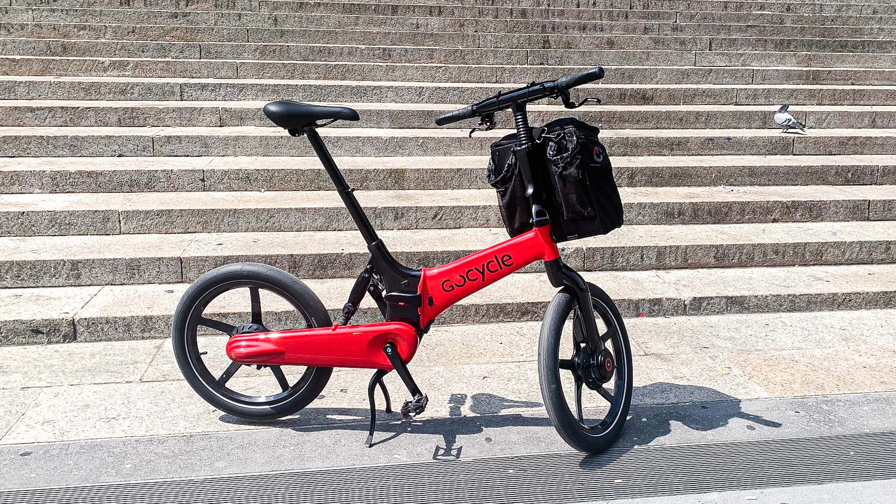 GoCycle G4i+ parked at Moynihan Train Hall