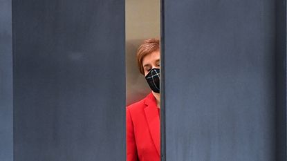 Nicola Sturgeon arrives for First Minster's Questions.