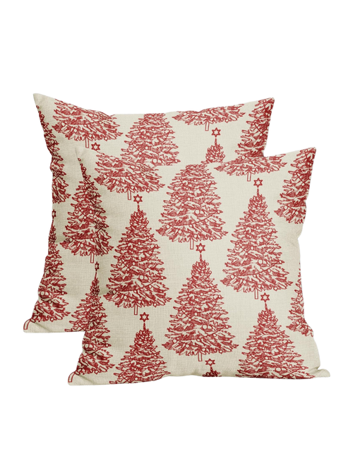 Christmas Tree Pillow Covers, Set of 2