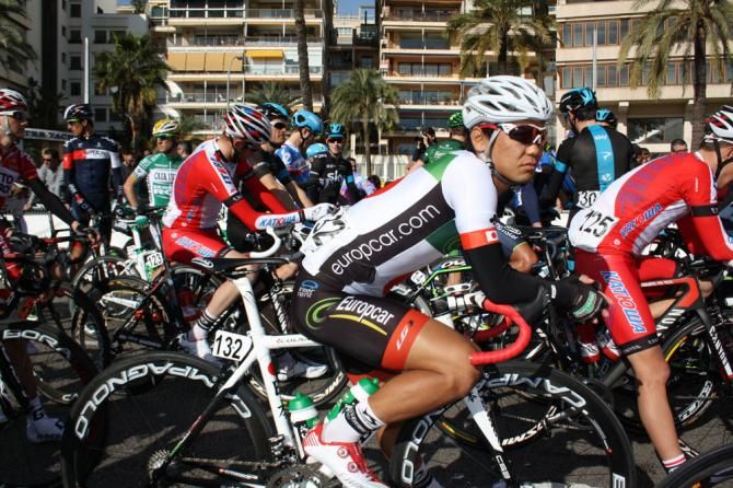 Arashiro (Europcar) looks relaxed before the start of the race