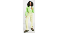 River Island crop denim shirt in bright green
RRP: