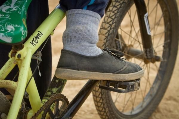 Who needs cycling shoes? These will work just fine.