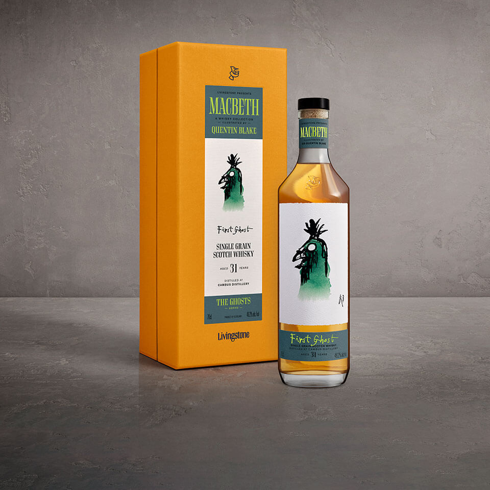 Macbeth whiskey series, illustrated by Quentin Blake