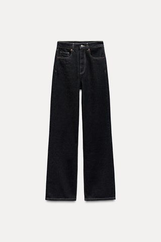 Full Length Trf High Rise Wide Leg Jeans