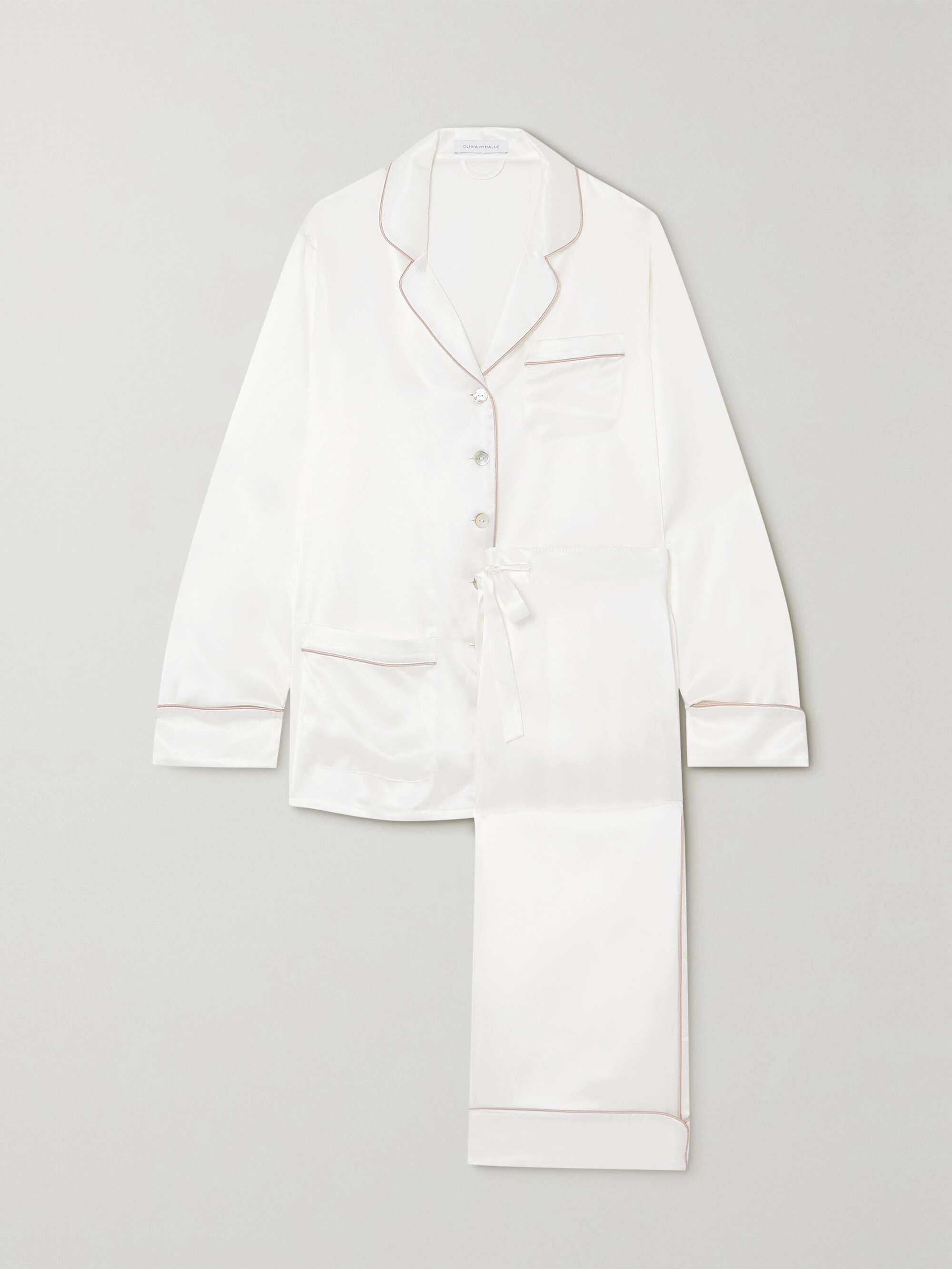 Coco Silk-Satin Pajama Set