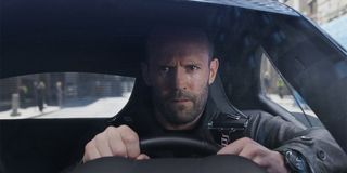 Jason Statham driving in Fate of the Furious F8