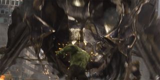 Hulk punches leviathan in Avengers