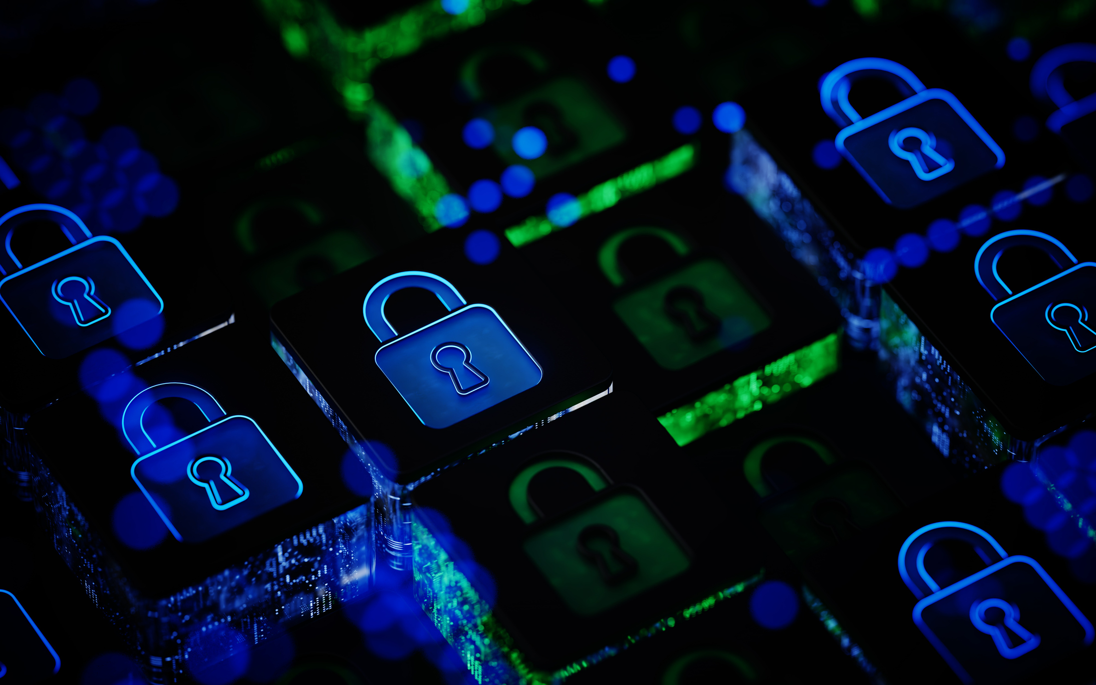 AI Cyber Security Ransomware Phishing Fingerprint Email Encrypted Technology Digital Information Protected Secured