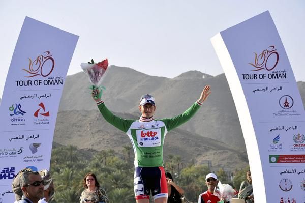 Points classification leader Andr&eacute; Greipel (Lotto Belisol)