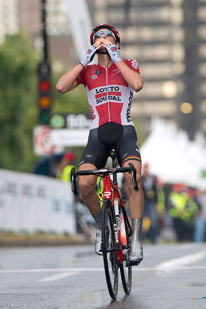 Tim Wellens (Lotto Soudal) won a rain-soaked Grand Prix Cycliste de Montreal on Sunday