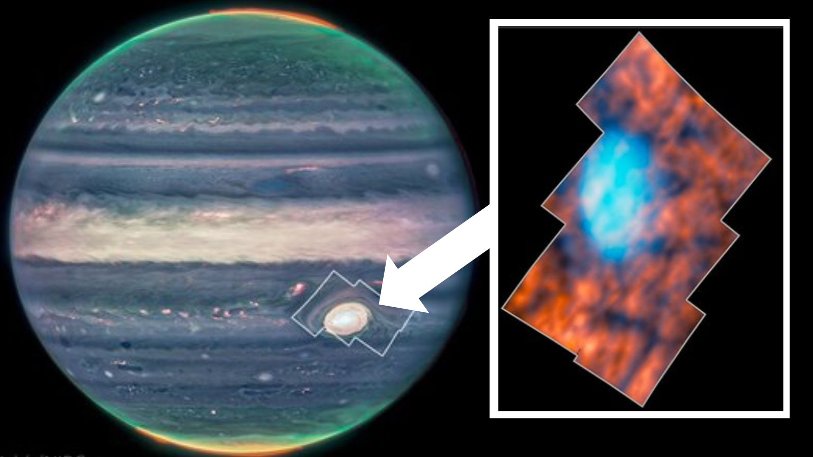 James Webb Space Telescope Spies Strange Shapes Above Jupiter s Great 