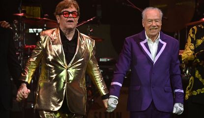 Elton John and Nigel Olsson at Glastonbury 2023