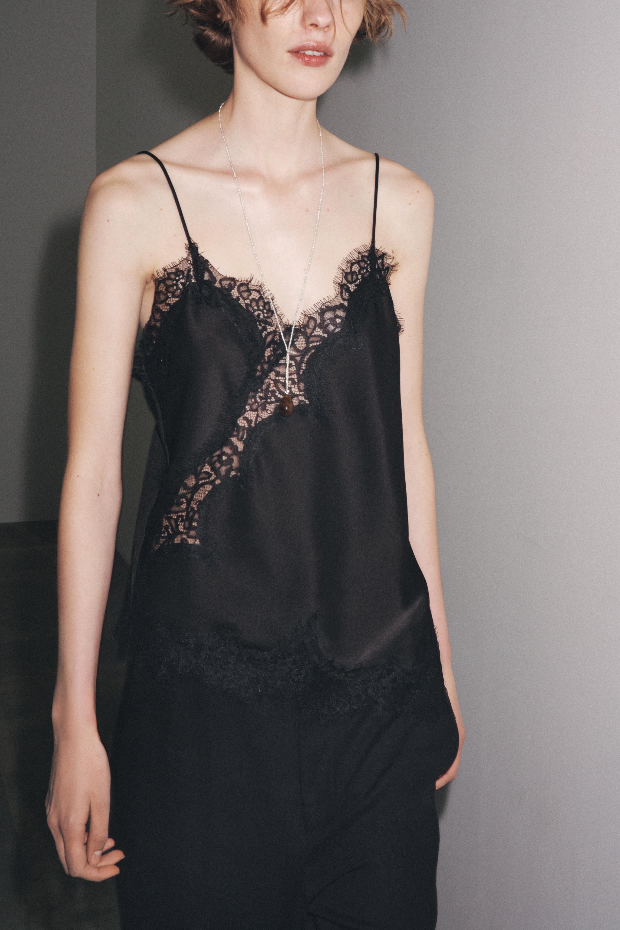 Zw Collection Lace Camisole Top