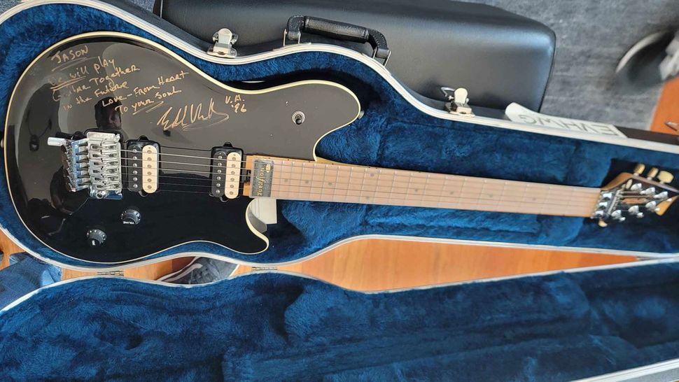 Jason Becker is selling the guitar Eddie Van Halen gave him in their ...