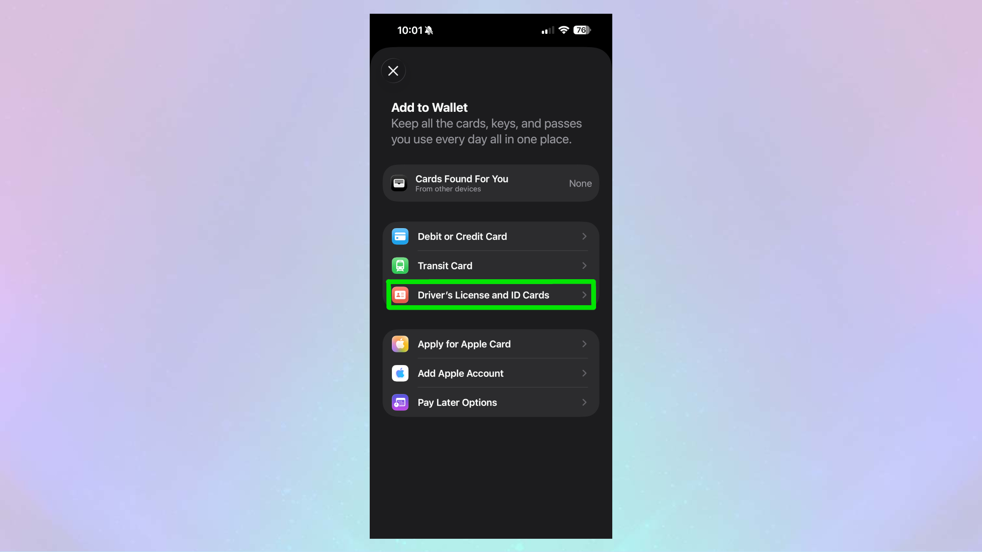 How to add a Digital Wallet 