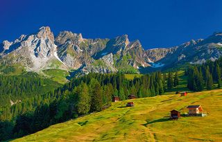 Alpine pasture at Arlberg, Tyrol, Austria