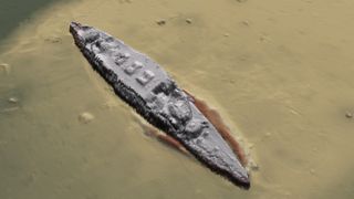The remains of the Scharnhorst were found by one of four autonomous underwater vehicles searching the seafloor for the World War I wreck.