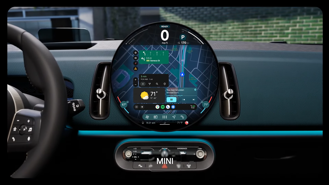 Android Auto on Mini Cooper