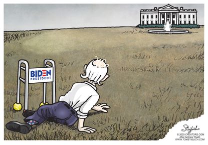 Political Cartoon U.S. Biden Christinas World Wyeth 2020
