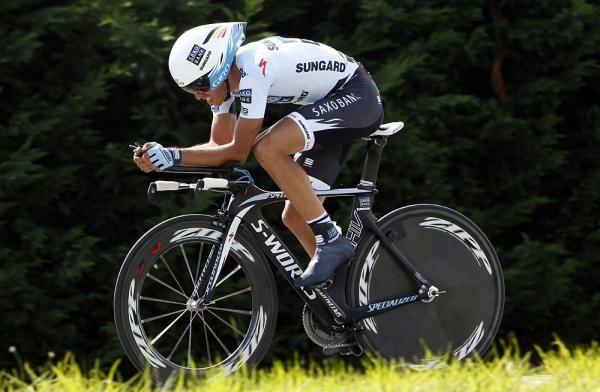 Alberto Contador put in a strong performance to take third