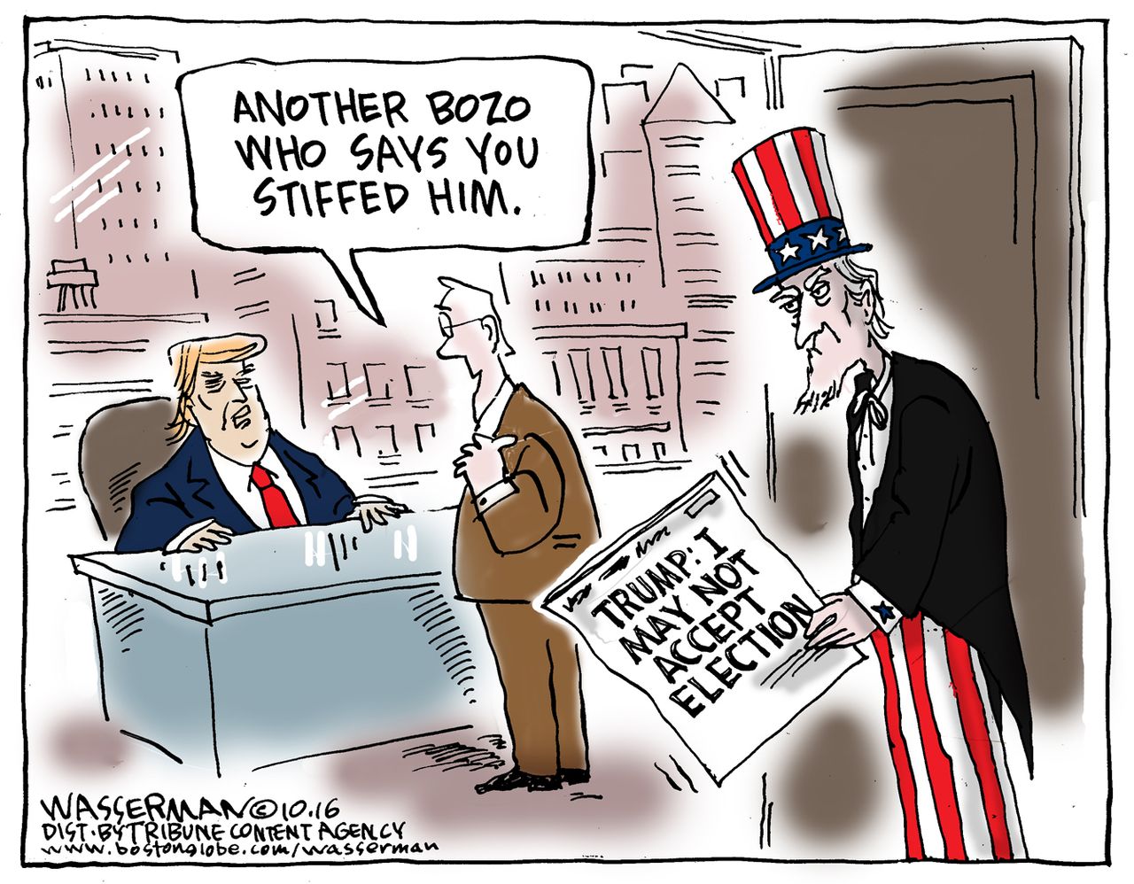 Political cartoon U.S. Donald Trump