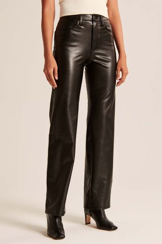 Abercrombie & Fitch + Vegan Leather 90s Relaxed Pant